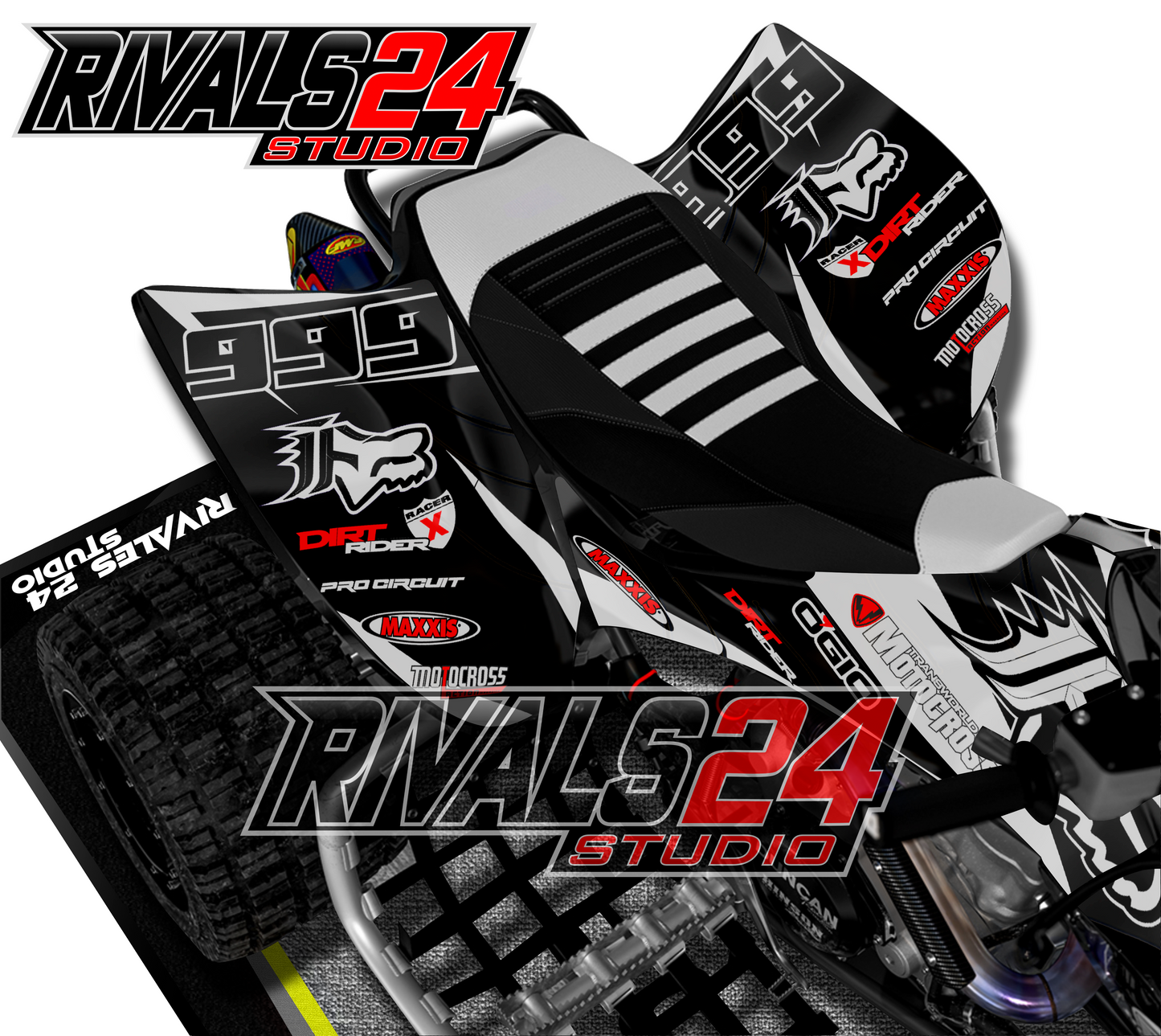 Honda TRX 450R 450ER graphics kit 2004 2005 2006 to 2014 decals
