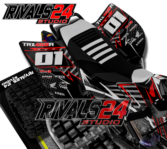 Honda TRX 450R 450ER graphics kit 2004 2005 2006 to 2014 decals