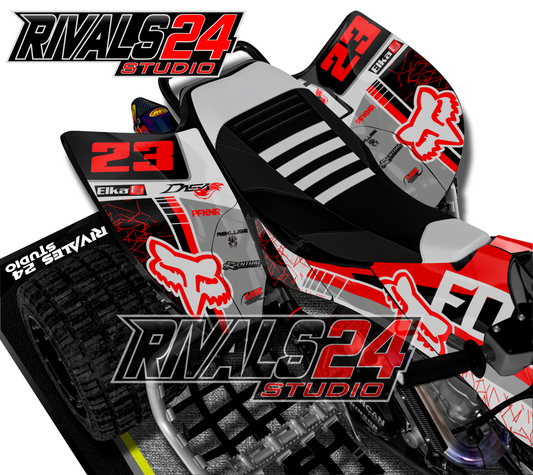 Honda TRX 450R 450ER graphics kit 2004 2005 2006 to 2014 decals
