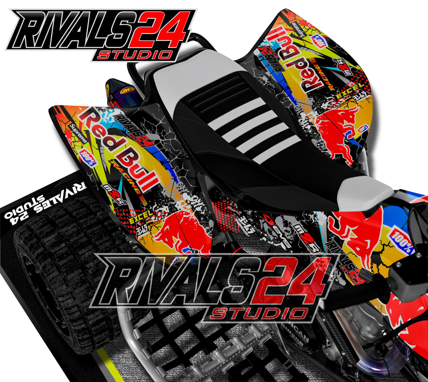 Honda TRX 450R 450ER graphics kit 2004 2005 2006 to 2014 decals