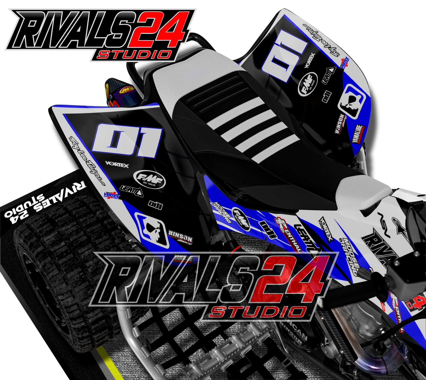 Honda TRX 450R 450ER graphics kit 2004 2005 2006 to 2014 decals