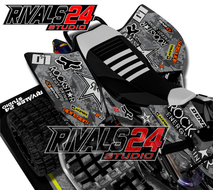 Honda TRX 450R 450ER graphics kit 2004 2005 2006 to 2014 decals