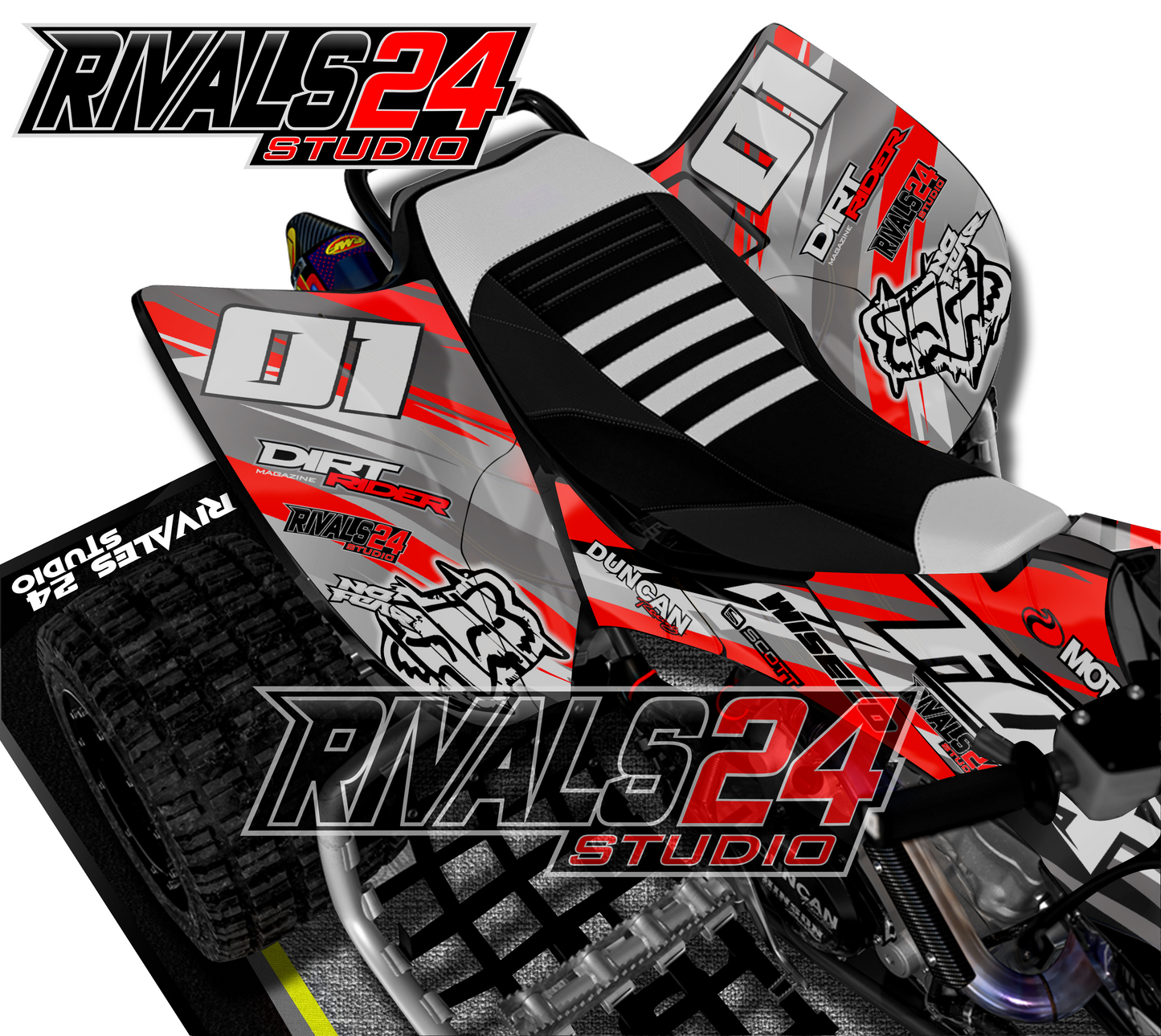 Honda TRX 450R 450ER graphics kit 2004 2005 2006 to 2014 decals
