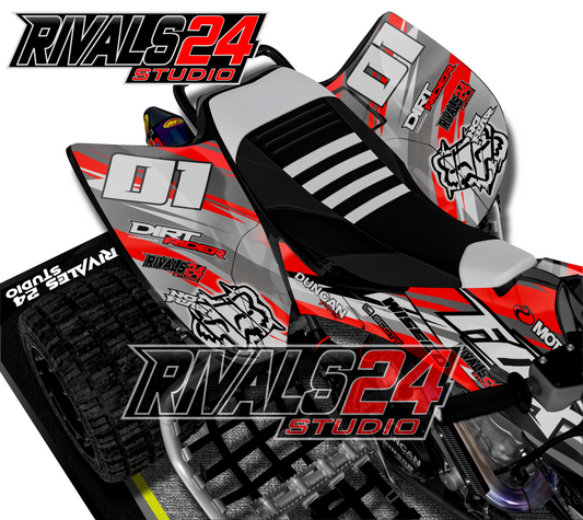 Honda TRX 450R 450ER graphics kit 2004 2005 2006 to 2014 decals