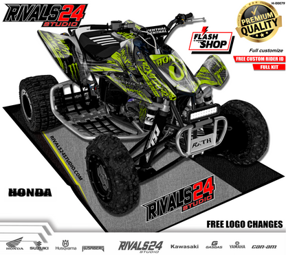 Honda TRX 450R 450ER graphics kit 2004 2005 2006 to 2014 decals
