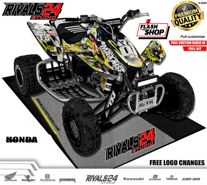 Honda TRX 450R 450ER graphics kit 2004 2005 2006 to 2014 decals