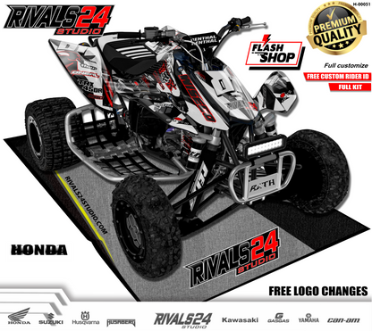 Honda TRX 450R 450ER graphics kit 2004 2005 2006 to 2014 decals