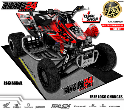 Honda TRX 450R 450ER graphics kit 2004 2005 2006 to 2014 decals