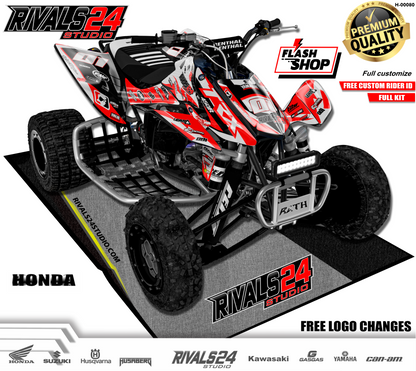 Honda TRX 450R 450ER graphics kit 2004 2005 2006 to 2014 decals
