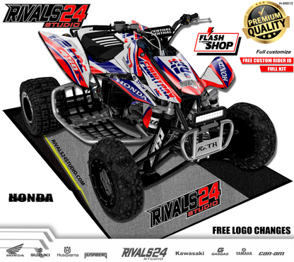 Honda TRX 450R 450ER graphics kit 2004 2005 2006 to 2014 decals