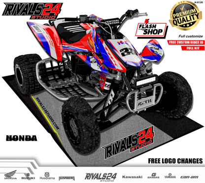 Honda TRX 450R 450ER graphics kit 2004 2005 2006 to 2014 decals