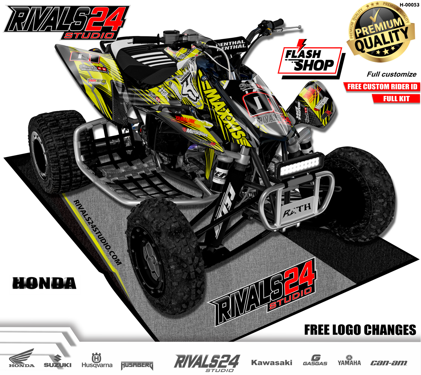 Honda TRX 450R 450ER graphics kit 2004 2005 2006 to 2014 decals