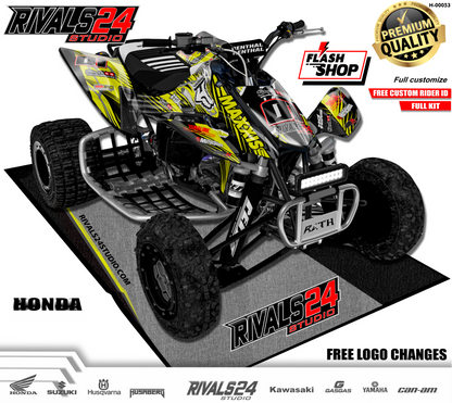 Honda TRX 450R 450ER graphics kit 2004 2005 2006 to 2014 decals