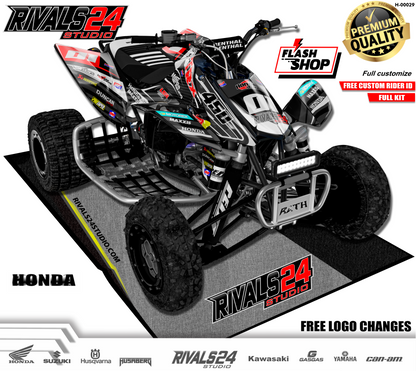 Honda TRX 450R 450ER graphics kit 2004 2005 2006 to 2014 decals