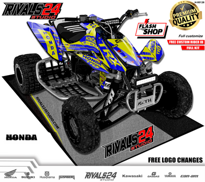 Honda TRX 450R 450ER graphics kit 2004 2005 2006 to 2014 decals
