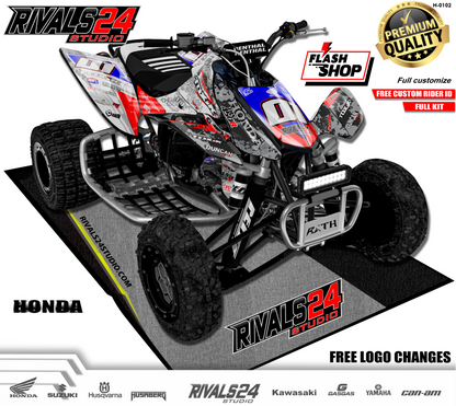 Honda TRX 450R 450ER graphics kit 2004 2005 2006 to 2014 decals