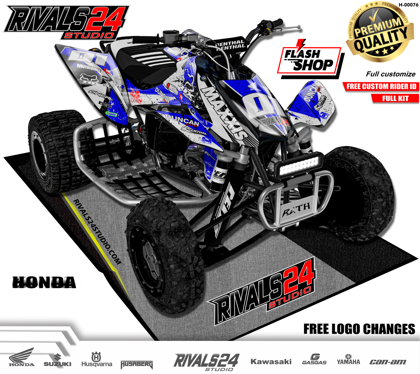 Honda TRX 450R 450ER graphics kit 2004 2005 2006 to 2014 decals