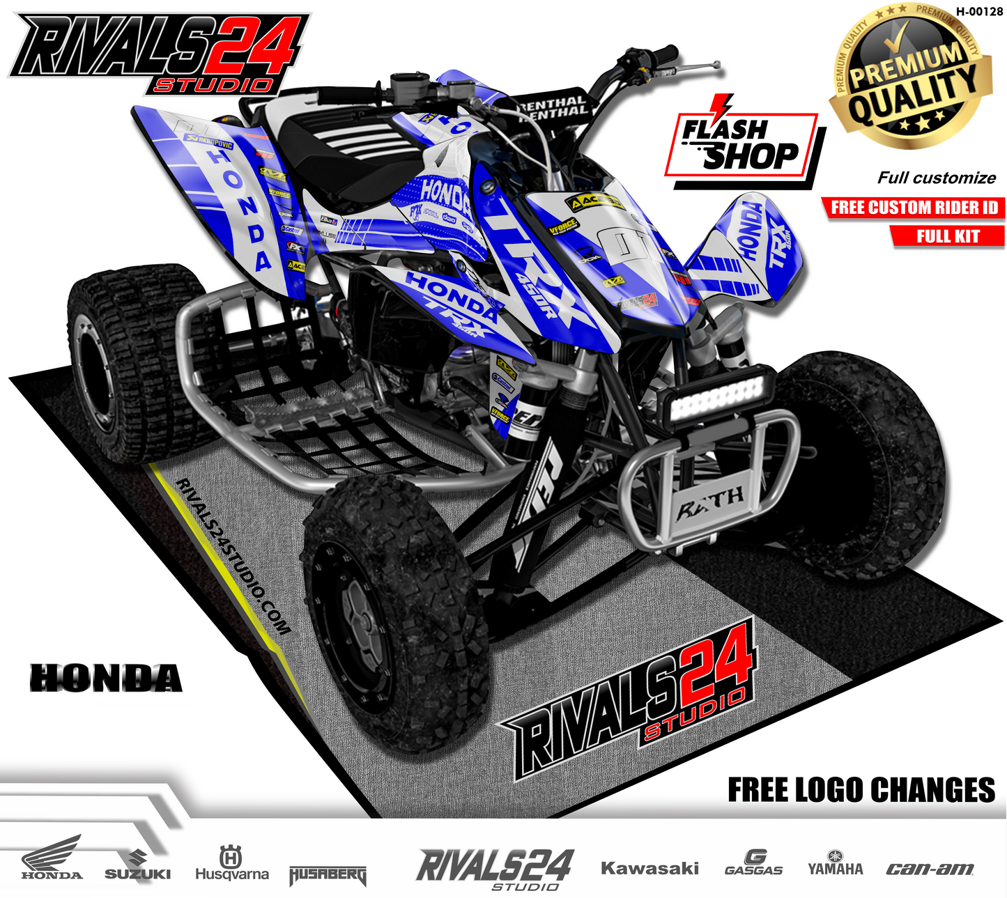 Honda TRX 450R 450ER graphics kit 2004 2005 2006 to 2014 decals