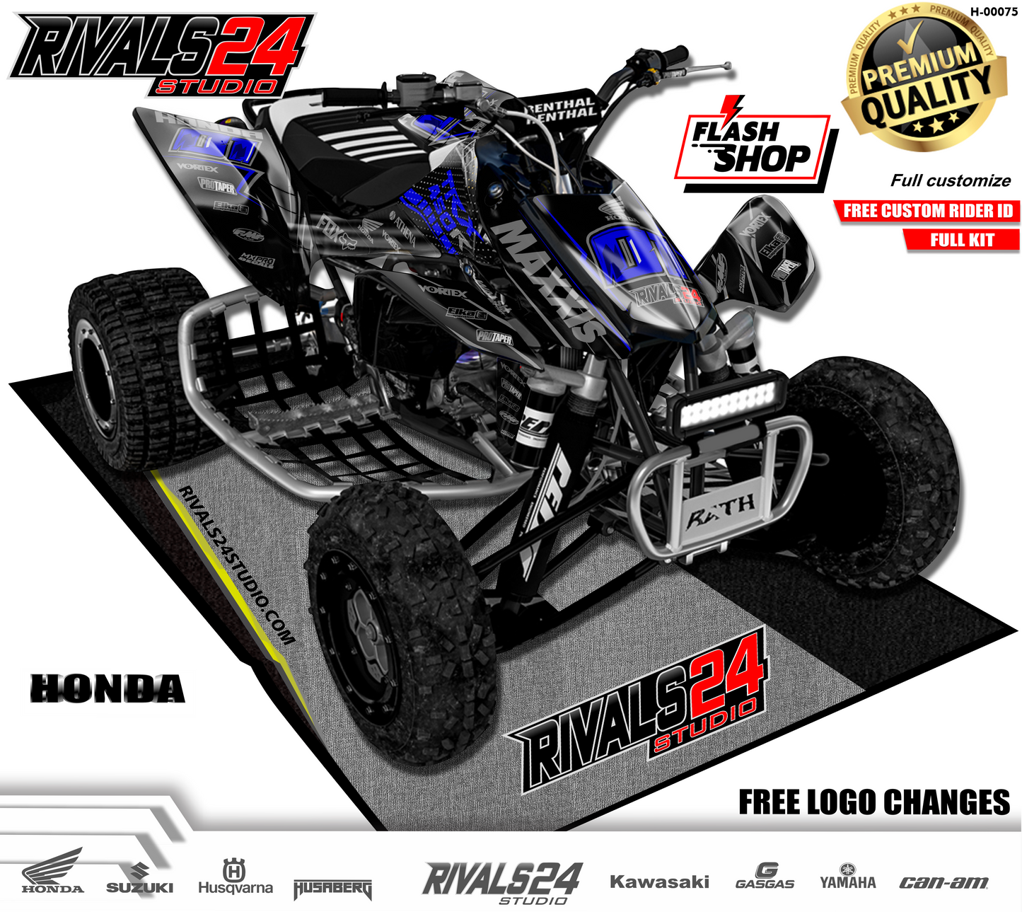 Honda TRX 450R 450ER graphics kit 2004 2005 2006 to 2014 decals