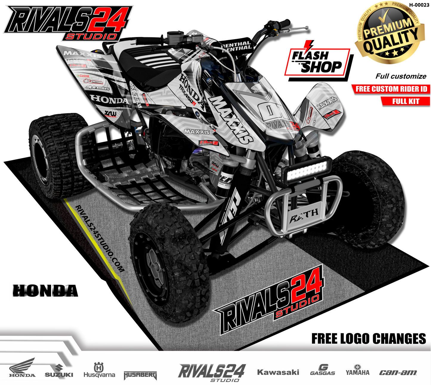 Honda TRX 450R 450ER graphics kit 2004 2005 2006 to 2014 decals