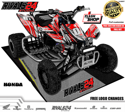 Honda TRX 450R 450ER graphics kit 2004 2005 2006 to 2014 decals