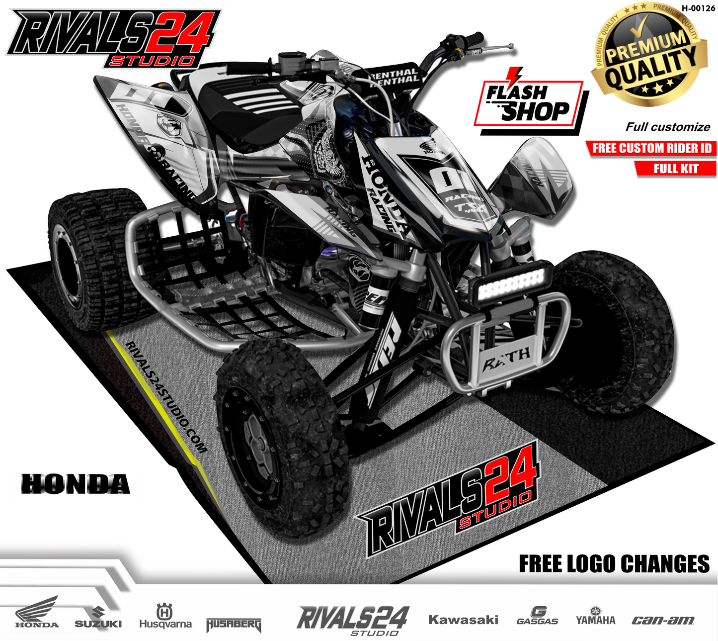 Honda TRX 450R 450ER graphics kit 2004 2005 2006 to 2014 decals