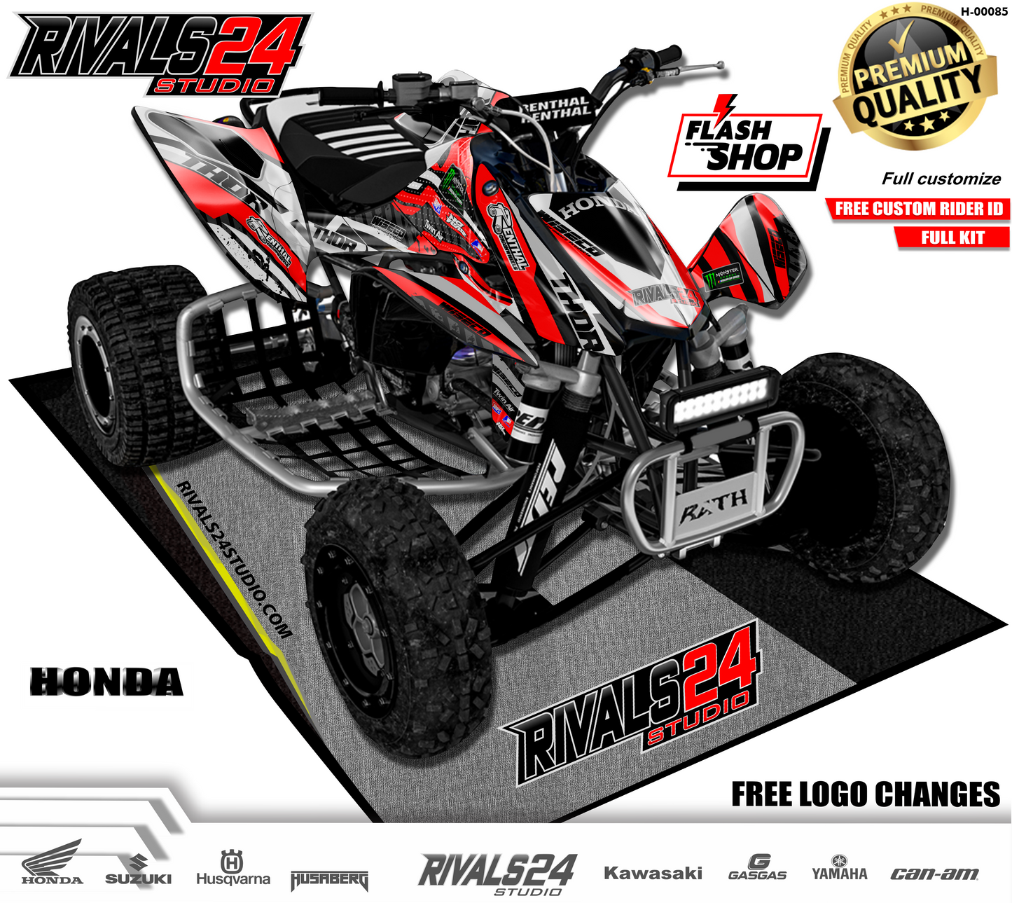 Honda TRX 450R 450ER graphics kit 2004 2005 2006 to 2014 decals