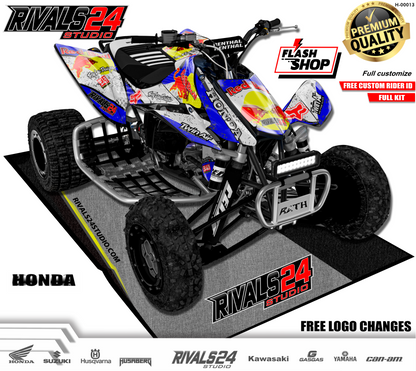 Honda TRX 450R 450ER graphics kit 2004 2005 2006 to 2014 decals