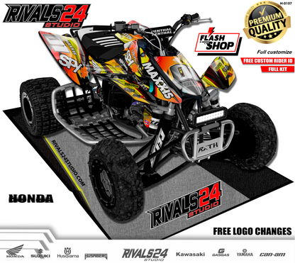 Honda TRX 450R 450ER graphics kit 2004 2005 2006 to 2014 decals