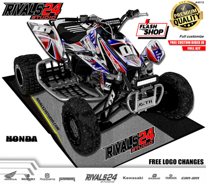 Honda TRX 450R 450ER graphics kit 2004 2005 2006 to 2014 decals