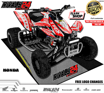 Honda TRX 450R 450ER graphics kit 2004 2005 2006 to 2014 decals
