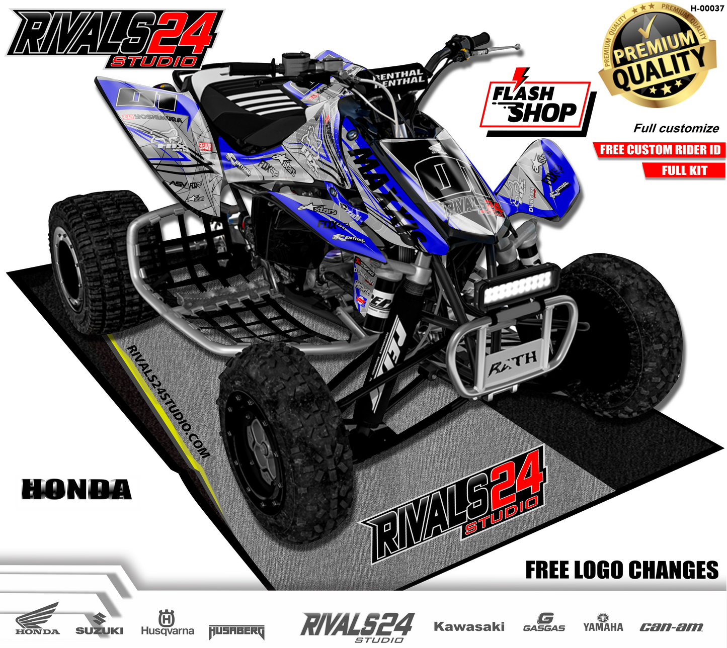 Honda TRX 450R 450ER graphics kit 2004 2005 2006 to 2014 decals