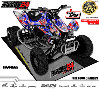 Honda TRX 450R 450ER graphics kit 2004 2005 2006 to 2014 decals