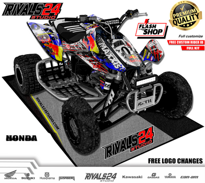 Honda TRX 450R 450ER graphics kit 2004 2005 2006 to 2014 decals