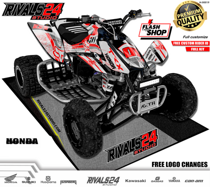 Honda TRX 450R 450ER graphics kit 2004 2005 2006 to 2014 decals
