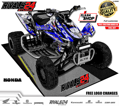 Honda TRX 450R 450ER graphics kit 2004 2005 2006 to 2014 decals