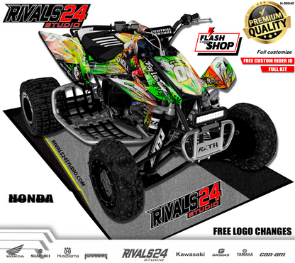 Honda TRX 450R 450ER graphics kit 2004 2005 2006 to 2014 decals