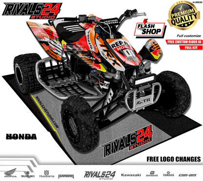 Honda TRX 450R 450ER graphics kit 2004 2005 2006 to 2014 decals