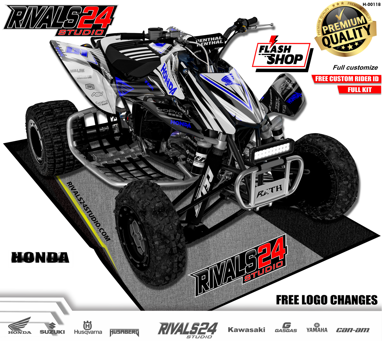 Honda TRX 450R 450ER graphics kit 2004 2005 2006 to 2014 decals