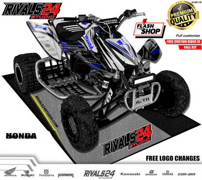 Honda TRX 450R 450ER graphics kit 2004 2005 2006 to 2014 decals
