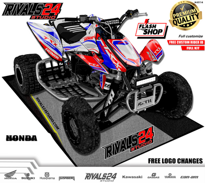 Honda TRX 450R 450ER graphics kit 2004 2005 2006 to 2014 decals