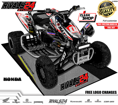 Honda TRX 450R 450ER graphics kit 2004 2005 2006 to 2014 decals