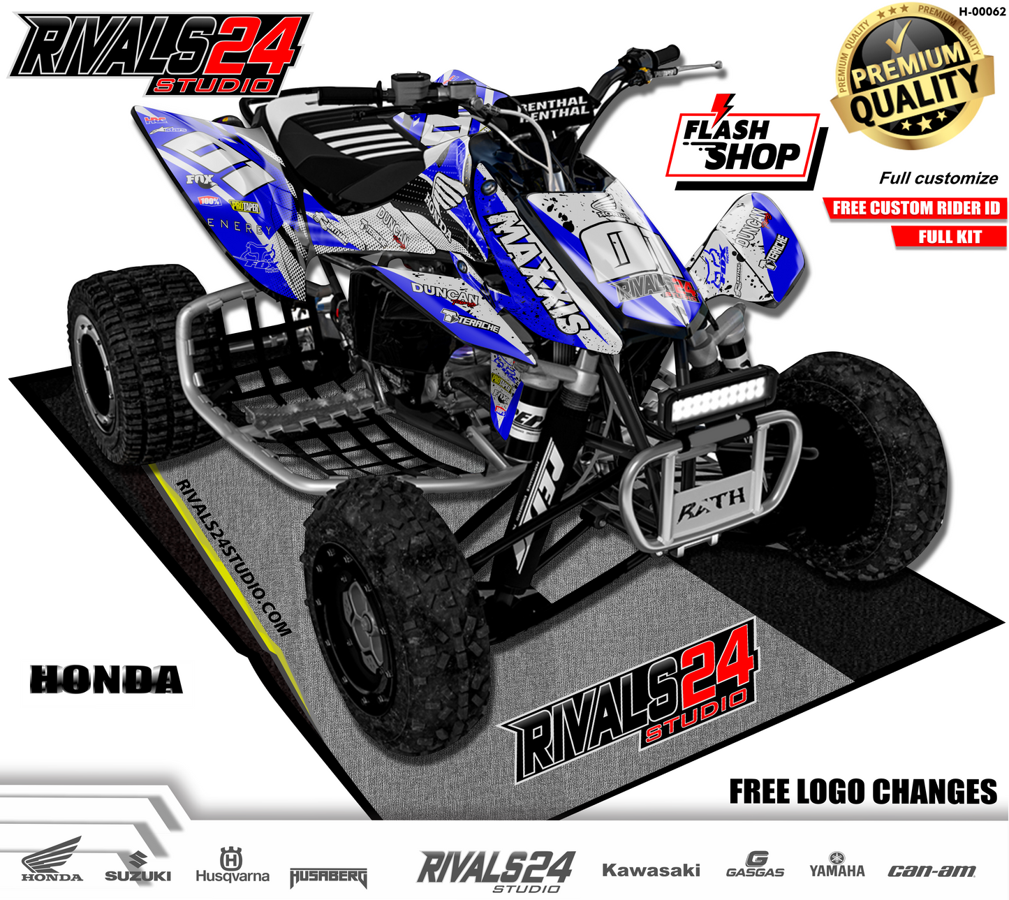 Honda TRX 450R 450ER graphics kit 2004 2005 2006 to 2014 decals