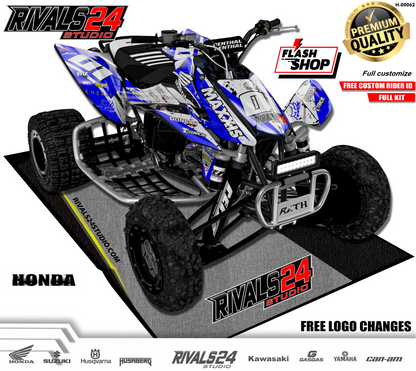 Honda TRX 450R 450ER graphics kit 2004 2005 2006 to 2014 decals