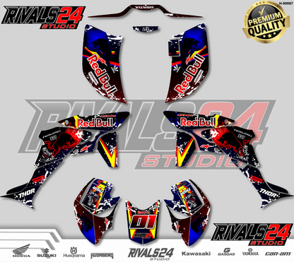 Honda TRX 450R 450ER graphics kit 2004 2005 2006 to 2014 decals