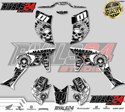 Honda TRX 450R 450ER graphics kit 2004 2005 2006 to 2014 decals