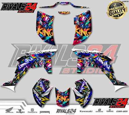 Honda TRX 450R 450ER graphics kit 2004 2005 2006 to 2014 decals