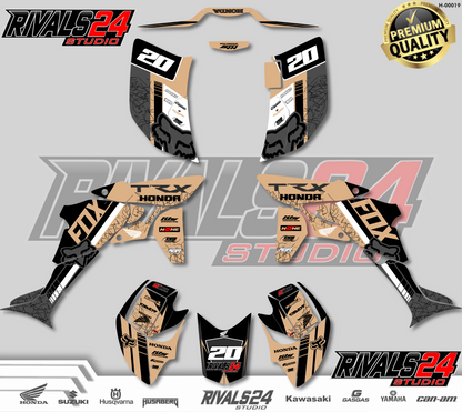 Honda TRX 450R 450ER graphics kit 2004 2005 2006 to 2014 decals