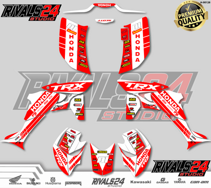 Honda TRX 450R 450ER graphics kit 2004 2005 2006 to 2014 decals