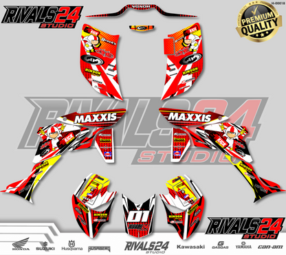 Honda TRX 450R 450ER graphics kit 2004 2005 2006 to 2014 decals